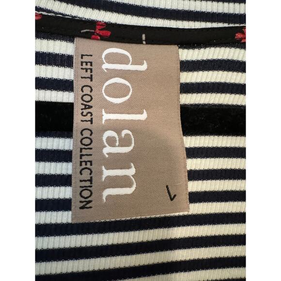 NWOT Dolan Anthropologie Wesley Lace Hem V Neck Top - Size L - Picture 7 of 8